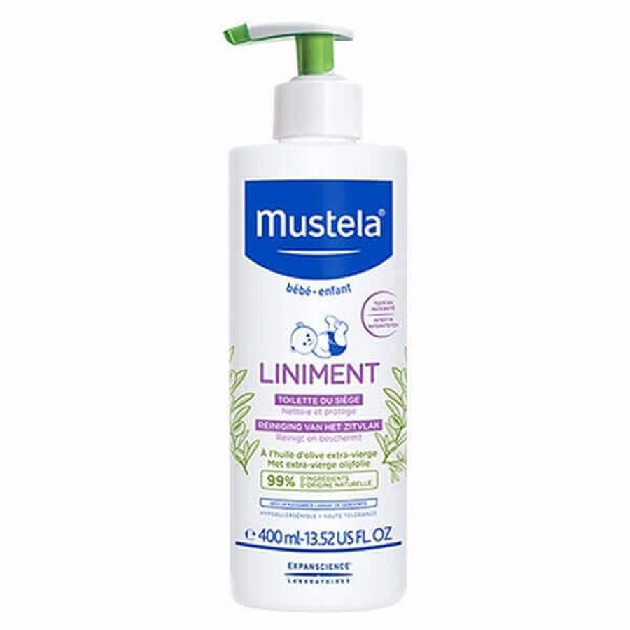 Mustela Liniment эмульсия для очищения кожи под подгузниками 400 мл: цены и характеристики