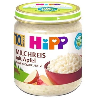 Рисовий пудинг з яблуком, 200 г, Hipp