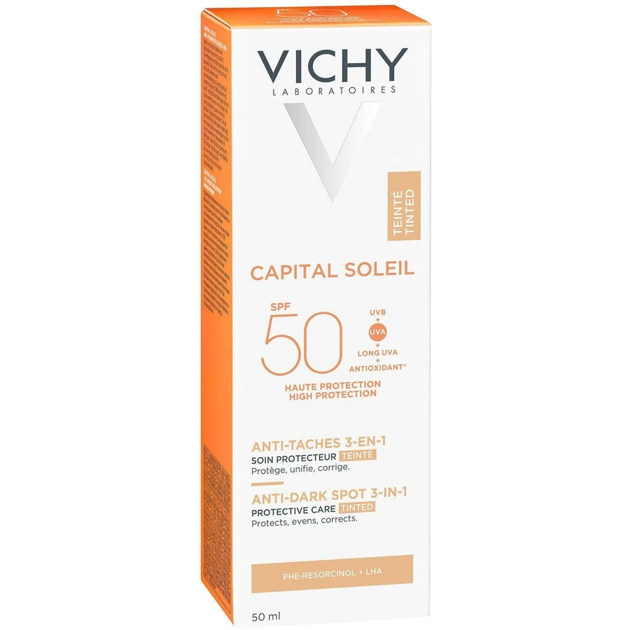 Крем Vichy Capital Soleil ANTI-DARK SPOTS SPF 50+ R18 50 мл: ціни та характеристики