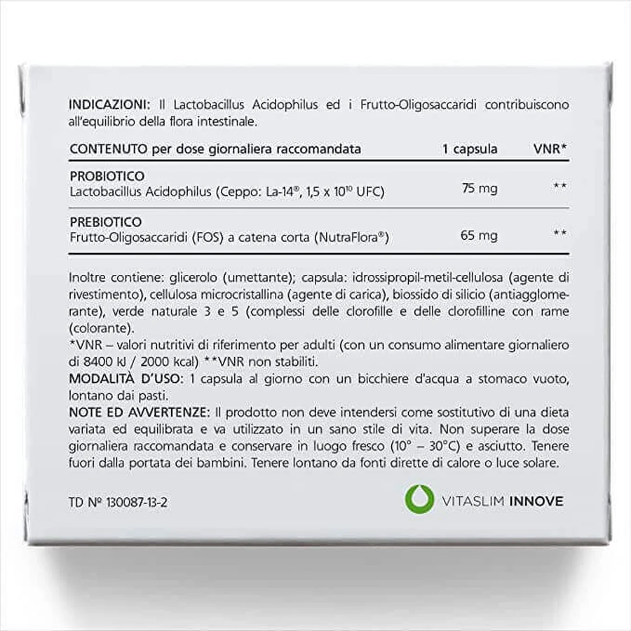 ПроКомбо пробіотик + пребіотик Vitaslim ProCombo для балансу кишкової флори, 10 капсул: ціни та характеристики