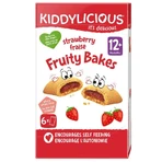 Печиво полуничне, 6 х 22 г, Kiddylicious: ціни та характеристики