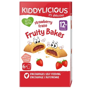 Печиво полуничне, 6 х 22 г, Kiddylicious