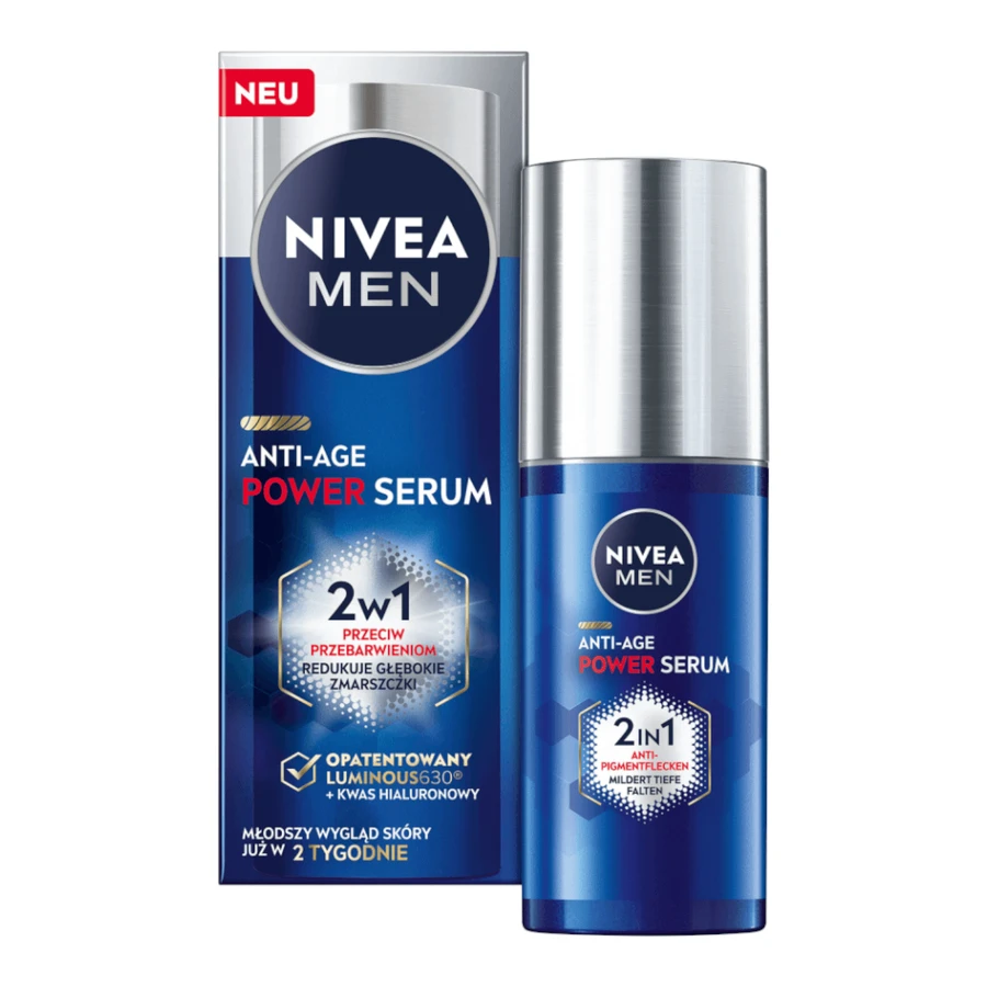 Nivea Men Anti-Age Power Сироватка 2в1 проти знебарвлення, 30мл, Nivea Men Anti-Age Power Сироватка 2в1 проти знебарвлення, 30мл: ціни та характеристики