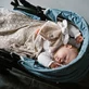 BabyOno Natural Bamboo, вязаное одеяло, бамбук, бежевый, 75 см x 100 см
