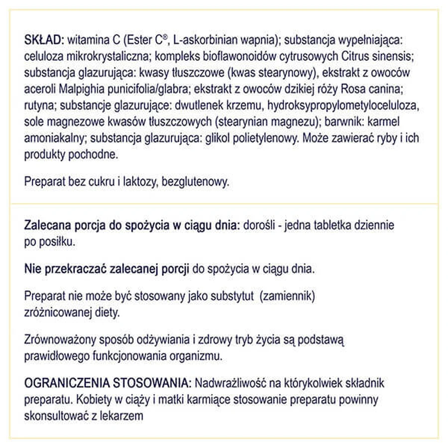 Naturell Ester-C Plus, 50 таблеток: ціни та характеристики