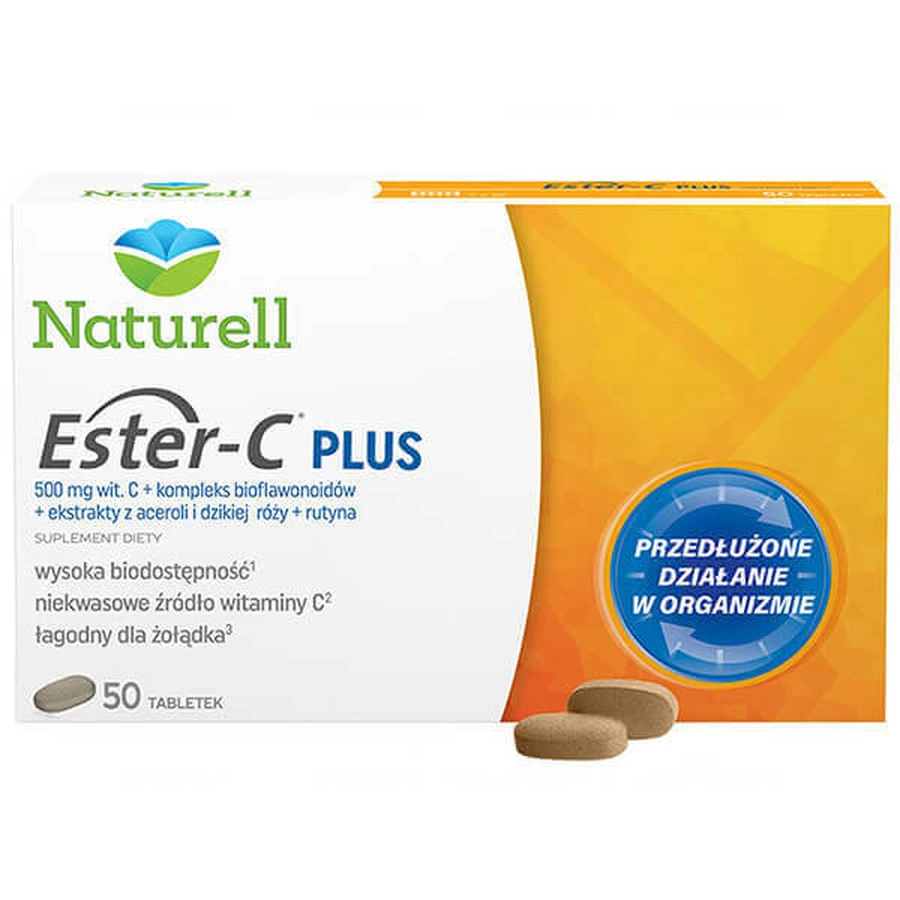 Naturell Ester-C Plus, 50 таблеток: ціни та характеристики