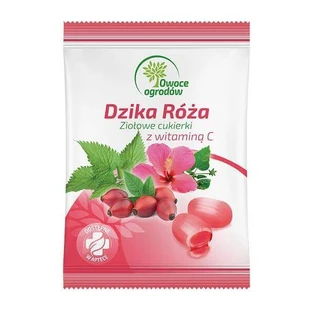 Owoce Ogrodów Zioowe cukierki dziala z vitamin C 60g