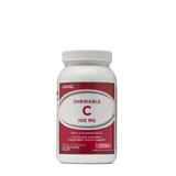 Gnc Chewable C 100 Mg, жувальний вітамін С для дітей, з біофлавоноїдами, ацеролою та абрикосом і абрикосовим порошком, 180 Tb
