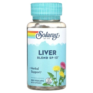 Комплекс для підтримки печінки Solaray Liver Blend, 100 капсул