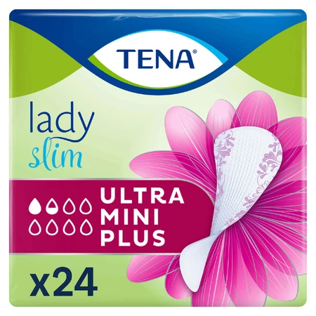 Tena Lady Slim, урологические стельки, Ultra Mini Plus, 24 шт.: цены и характеристики