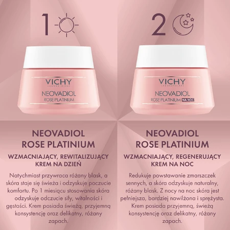 Набір Vichy Neovadiol Rose Platinium, Денний крем, 50 мл + Нічний крем, 50 мл: ціни та характеристики