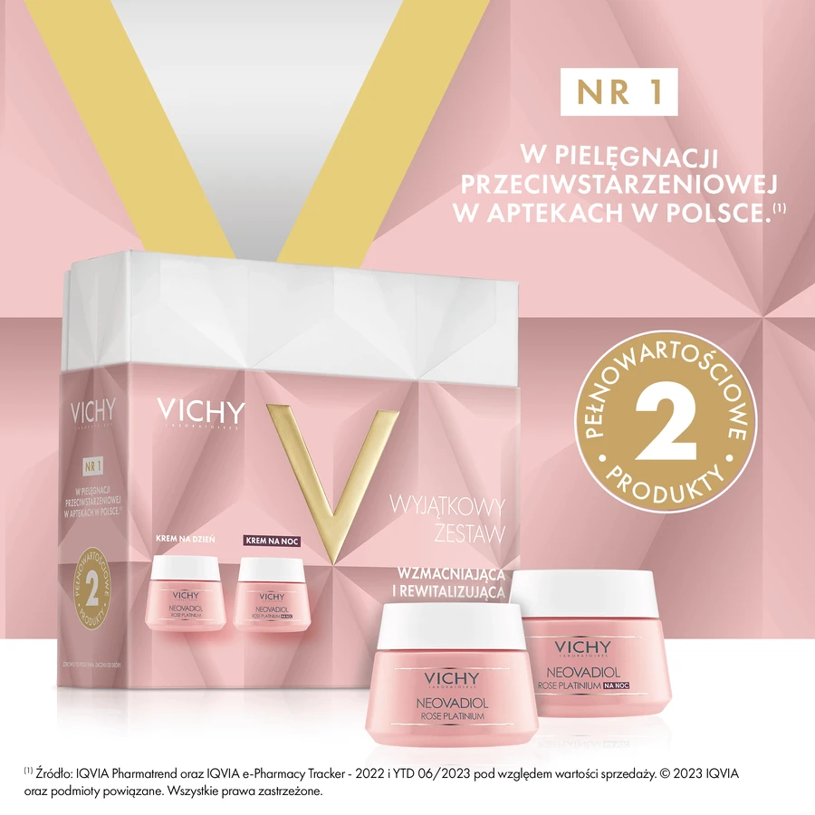 Набір Vichy Neovadiol Rose Platinium, Денний крем, 50 мл + Нічний крем, 50 мл: ціни та характеристики