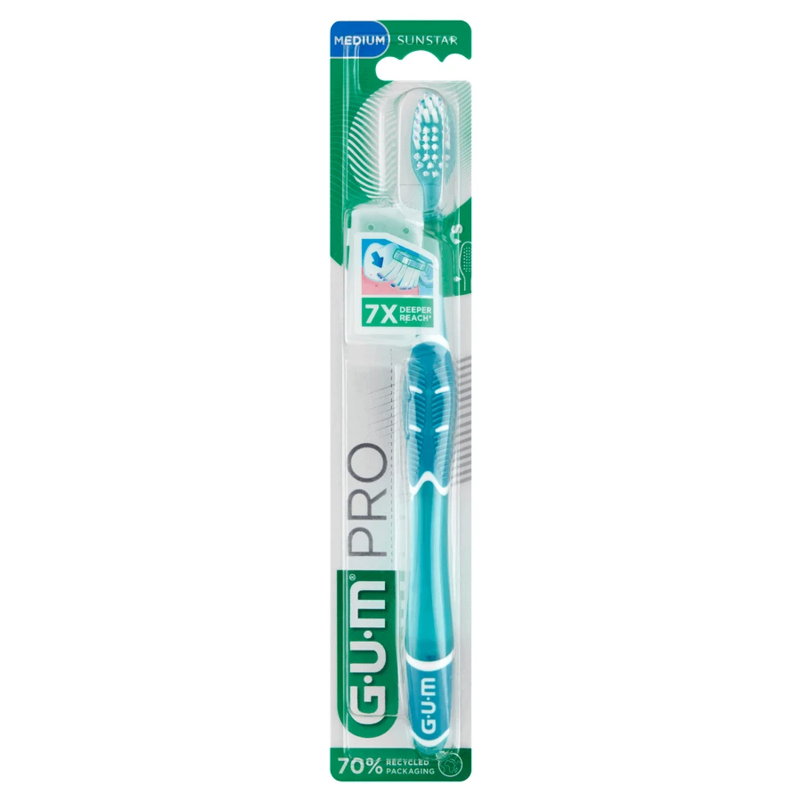 Sunstar Gum PRO, зубна щітка, середня, 1 шт + Sunstar Gum Soft-Picks Pro, міжзубний очищувач, 2 шт безкоштовно: ціни та характеристики