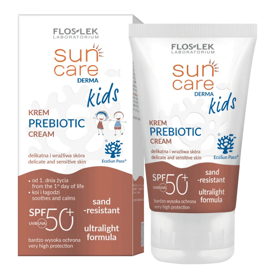 Floslek Sun Care Derma Kids Пребиотический крем SPF50+ с 1 дня, 50 мл: цены и характеристики