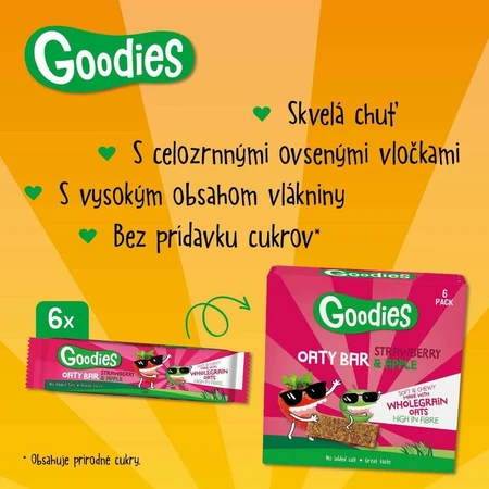 Овсяные батончики Goodies Клубника и яблоко 6 x 23 г: цены и характеристики