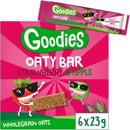 Овсяные батончики Goodies Клубника и яблоко 6 x 23 г: цены и характеристики