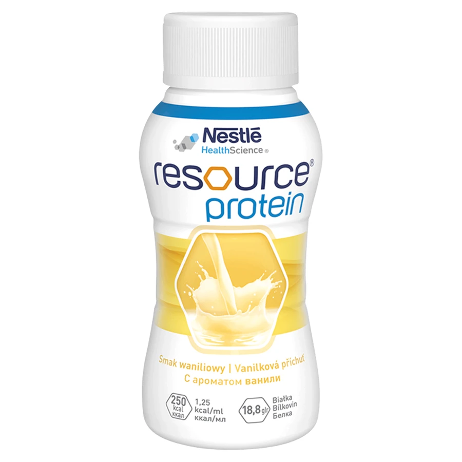 Ентеральне харчування Nestle Resource Protein, зі смаком ванілі, 4 шт. x 200 мл: ціни та характеристики