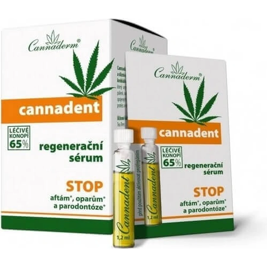 Регенерирующая сыворотка Cannaderm CANNADENT 10×1,5 мл, для лечения афт и простудных язв: цены и характеристики