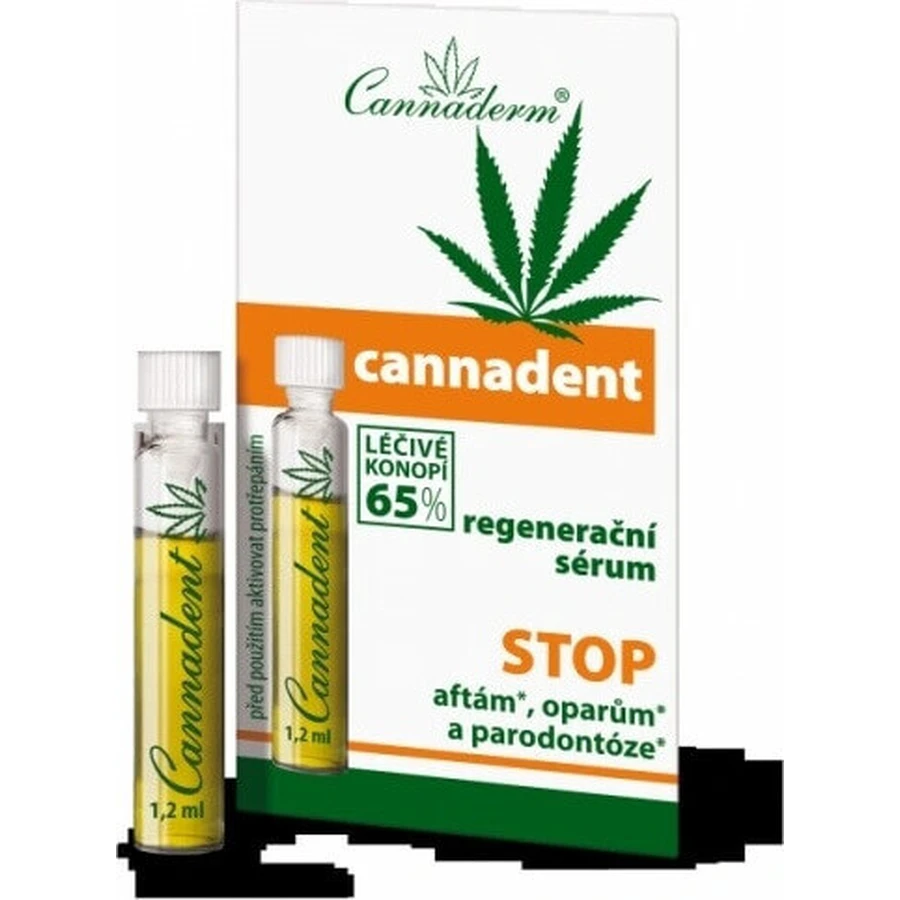 Регенерирующая сыворотка Cannaderm CANNADENT 10×1,5 мл, для лечения афт и простудных язв: цены и характеристики