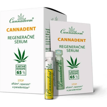 Регенерирующая сыворотка Cannaderm CANNADENT 10×1,5 мл, для лечения афт и простудных язв: цены и характеристики