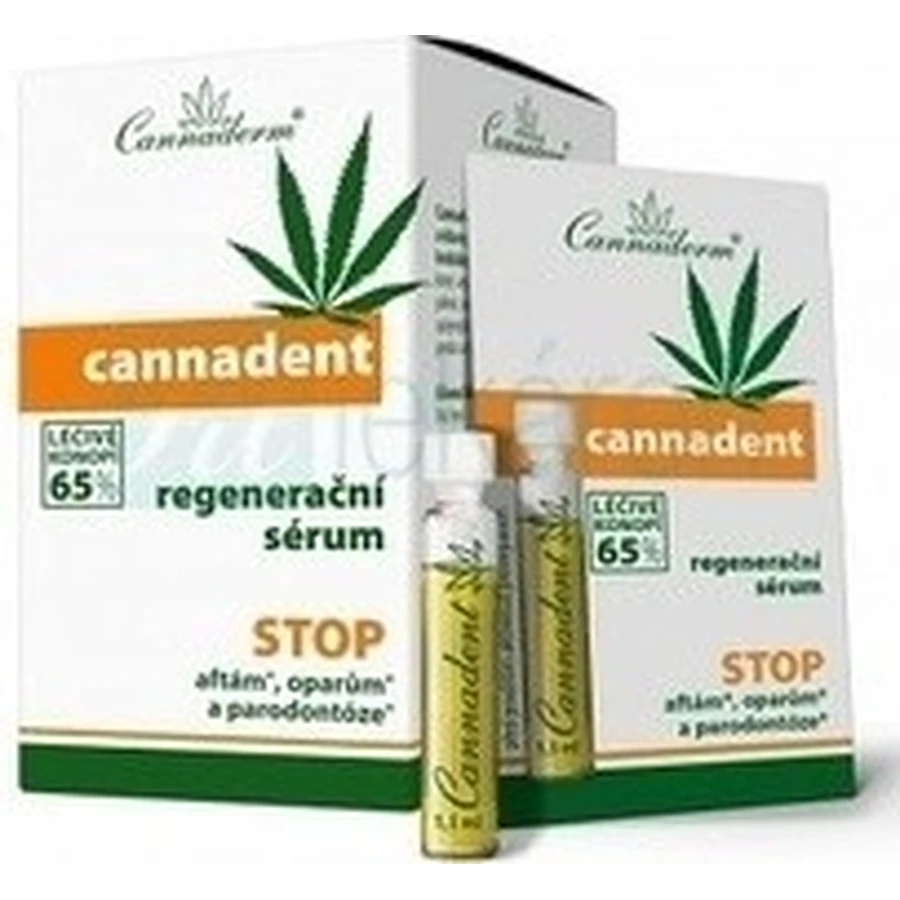 Регенерирующая сыворотка Cannaderm CANNADENT 10×1,5 мл, для лечения афт и простудных язв: цены и характеристики