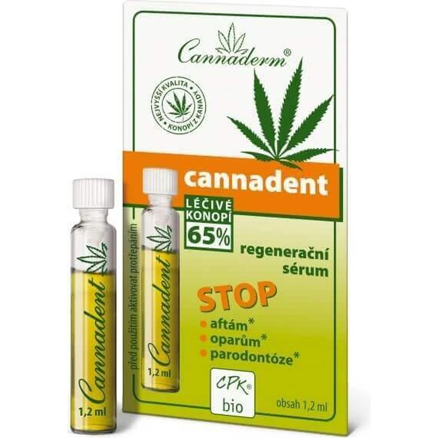 Регенерирующая сыворотка Cannaderm CANNADENT 10×1,5 мл, для лечения афт и простудных язв: цены и характеристики