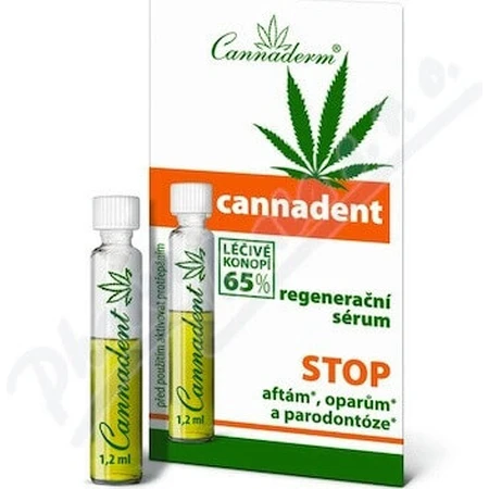 Регенерирующая сыворотка Cannaderm CANNADENT 10×1,5 мл, для лечения афт и простудных язв: цены и характеристики