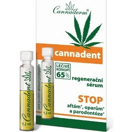 Регенерирующая сыворотка Cannaderm CANNADENT 10×1,5 мл, для лечения афт и простудных язв: цены и характеристики