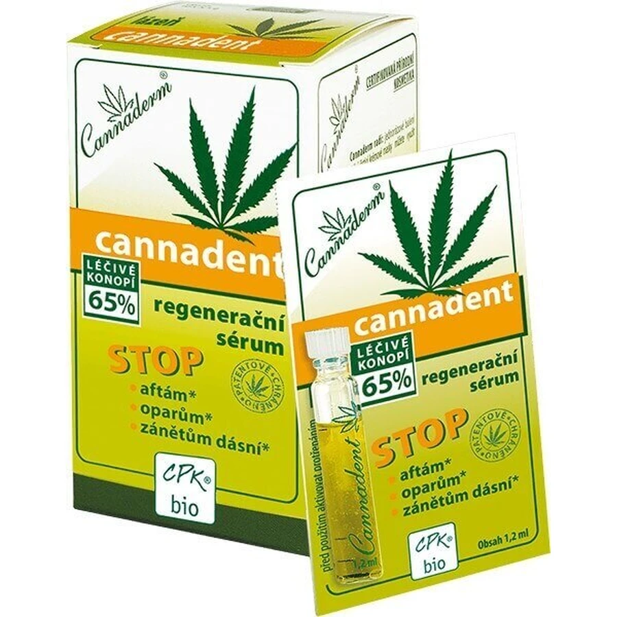 Регенерирующая сыворотка Cannaderm CANNADENT 10×1,5 мл, для лечения афт и простудных язв: цены и характеристики