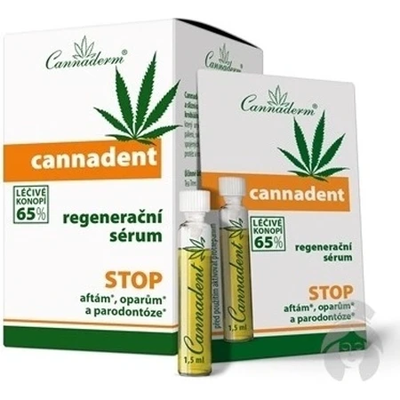 Регенерирующая сыворотка Cannaderm CANNADENT 10×1,5 мл, для лечения афт и простудных язв: цены и характеристики