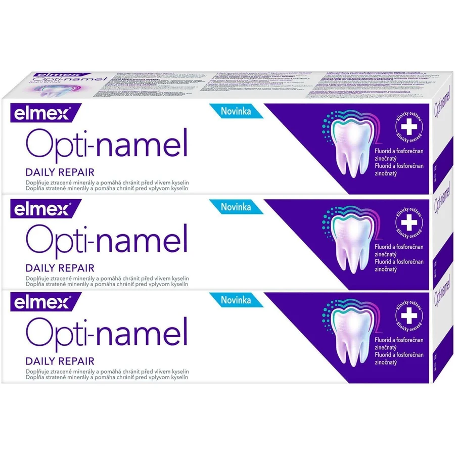 Elmex Opti-namel Daily Repair зубная паста 3 x 75 мл: цены и характеристики