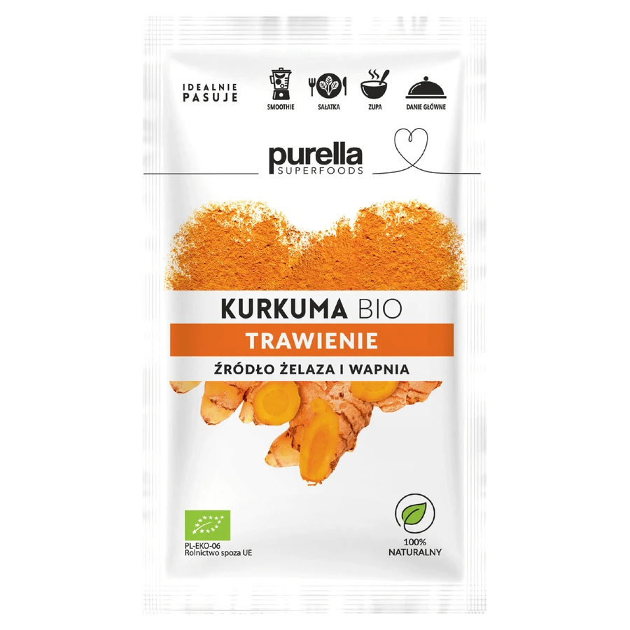 Purella Superfoods Turmeric Bio, 20 г: цены и характеристики