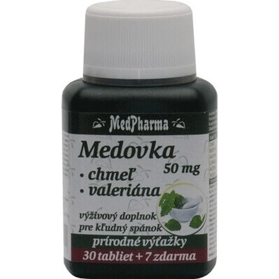 МедФарма МЕДОВКА 50МГ + ЧМЭ + ВАЛЕРИАН 1×37 тбл, МЕДОВКА + ЧМЭ + ВАЛЕРИАН: цены и характеристики