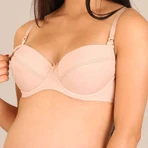 Бюстгальтер для кормящих New Baby с полуподкладкой EVA, 80C бежевый 1 шт.: цены и характеристики