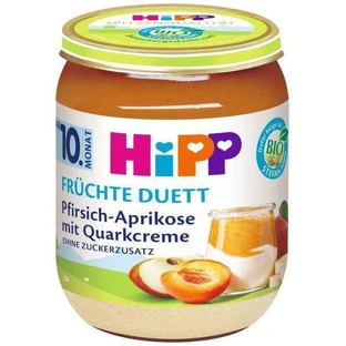 Фруктовий дует HiPP BIO Персик-огірок з вершковим сиром 160 г