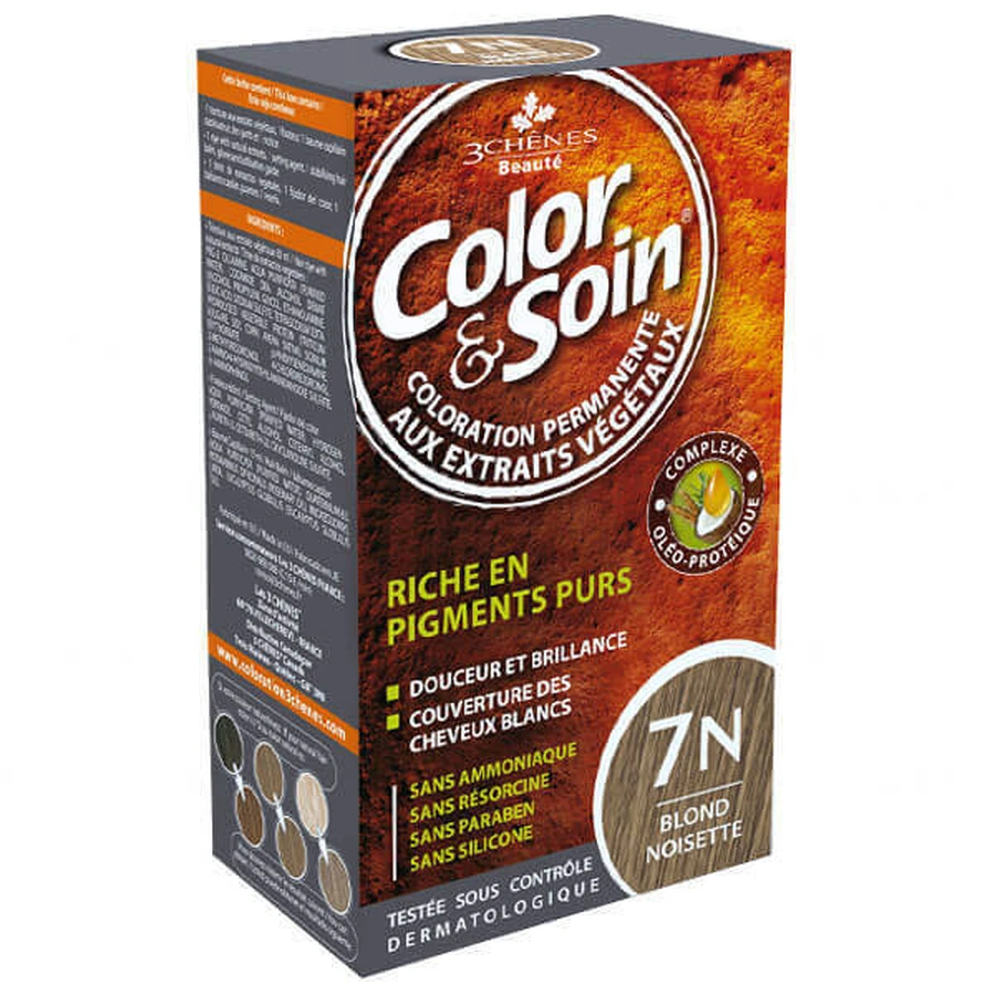 Color&Soin, восковой краситель, 7N, лесной блондин, 135 мл: цены и характеристики
