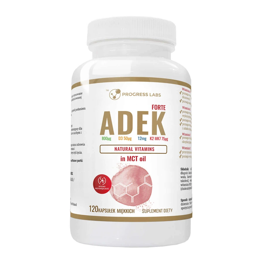 Progress Labs ADEK Forte в олії MCT, 120 мікрокапсул: ціни та характеристики