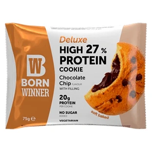 Протеиновое печенье Born Winner  Deluxe с шоколадной крошкой, 75 г