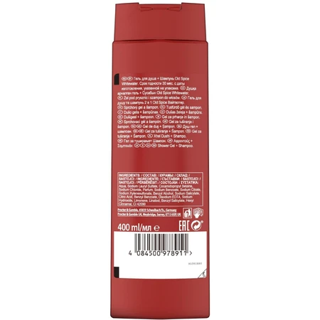 Old Spice Гель для душа WhiteWater со свежим ароматом 400 мл: цены и характеристики