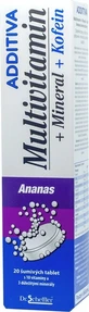 ADDITIVA МУЛЬТИВИТАМИН + МИНЕРАЛ, КОФЕИН, АНАНАПС 1×20 табл, таблетки