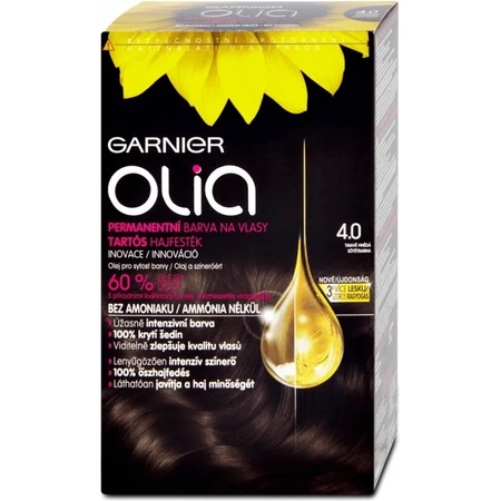 Garnier Olia перманентный цвет волос 4.0 темно-коричневый 1×1 набор, перманентный цвет волос: цены и характеристики