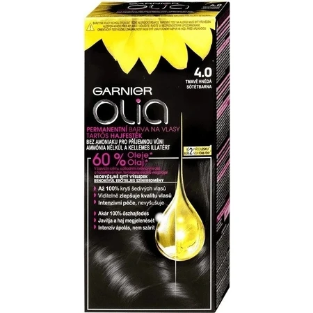 Garnier Olia перманентный цвет волос 4.0 темно-коричневый 1×1 набор, перманентный цвет волос: цены и характеристики