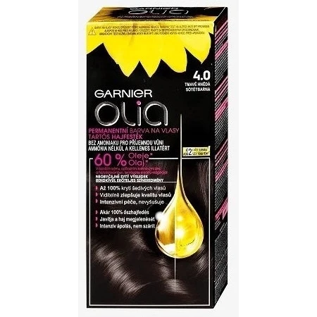 Garnier Olia перманентный цвет волос 4.0 темно-коричневый 1×1 набор, перманентный цвет волос: цены и характеристики