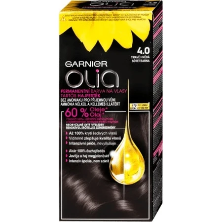 Garnier Olia перманентный цвет волос 4.0 темно-коричневый 1×1 набор, перманентный цвет волос: цены и характеристики