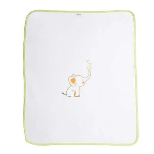 Одеяло Sweet Dreams, 70x90 см, слон бело-зеленый, Tuxi Brands