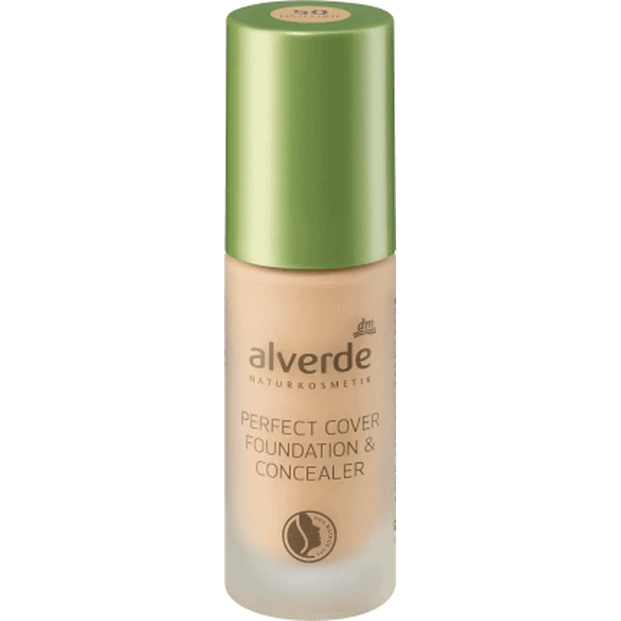 Alverde Naturkosmetik Perfect Cover тональный крем и консилер - № 50, 20 мл: цены и характеристики