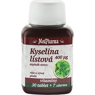 MedPharma Фолиевая кислота 400 мкг 1×37 табл, Фолиевая кислота