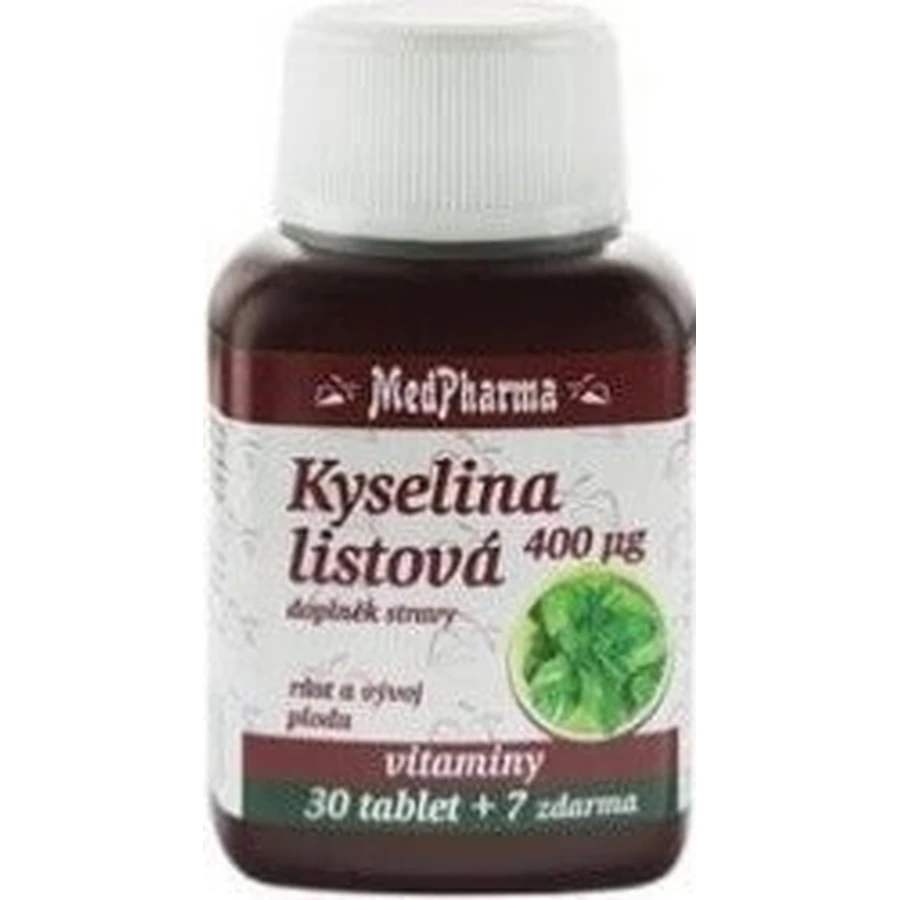 MedPharma Фолиевая кислота 400 мкг 1×37 табл, Фолиевая кислота: цены и характеристики
