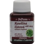 MedPharma Фолиевая кислота 400 мкг 1×37 табл, Фолиевая кислота: цены и характеристики