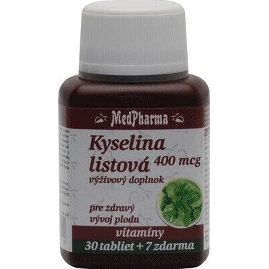 MedPharma Фолиевая кислота 400 мкг 1×37 табл, Фолиевая кислота: цены и характеристики